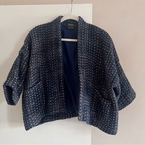 Neeru Kumar - Kantha Jacket in Indigo XS